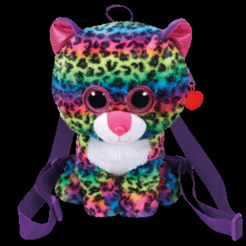 Rainbow Leopard Rave Mini Backpack/Keychain  - Picture 5 of 5